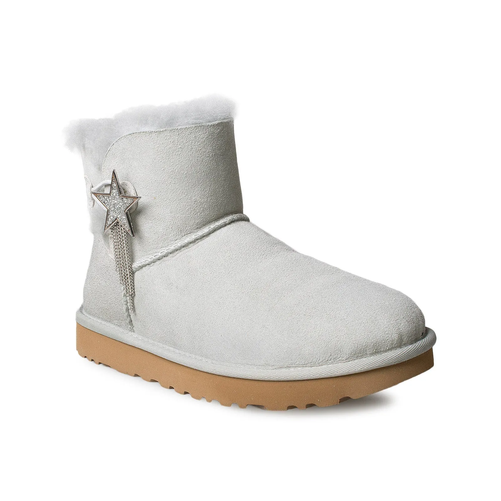 Optimized Title: Womens UGG Mini Bailey Star Boots in Grey Violet - Stylish and Cozy Footwear