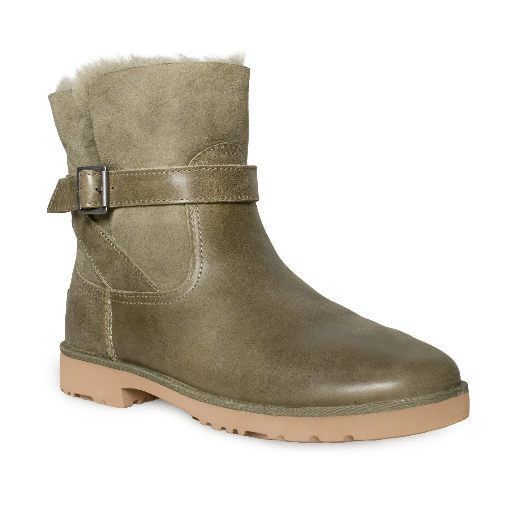 UGG Romely Buckle Burnt Olive Boots - Women's