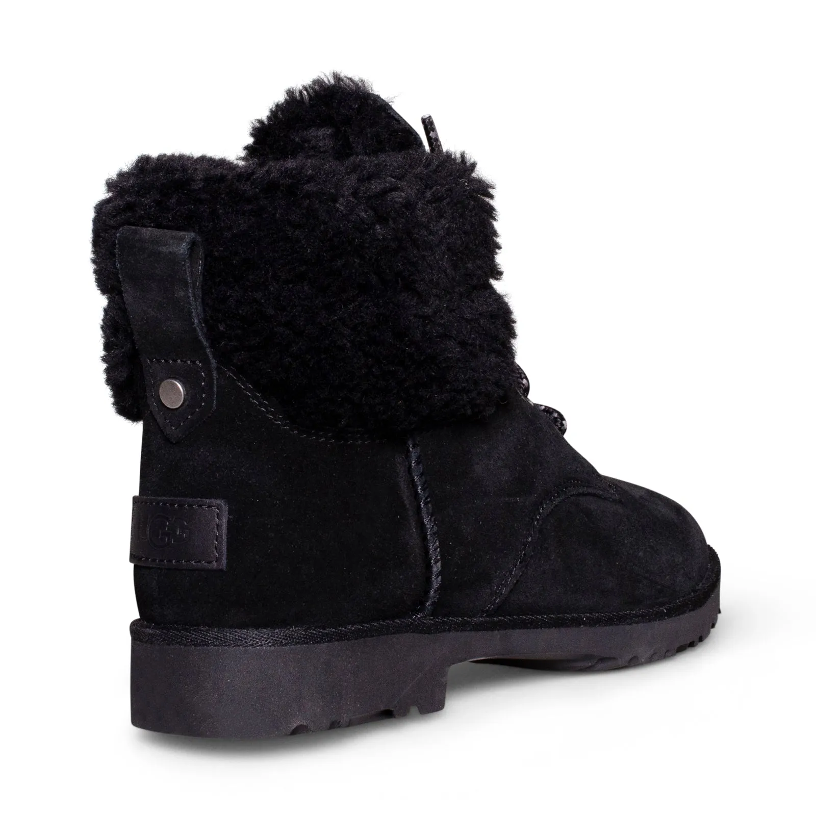 UGG Romely Heritage Lace Black Boots - Women's