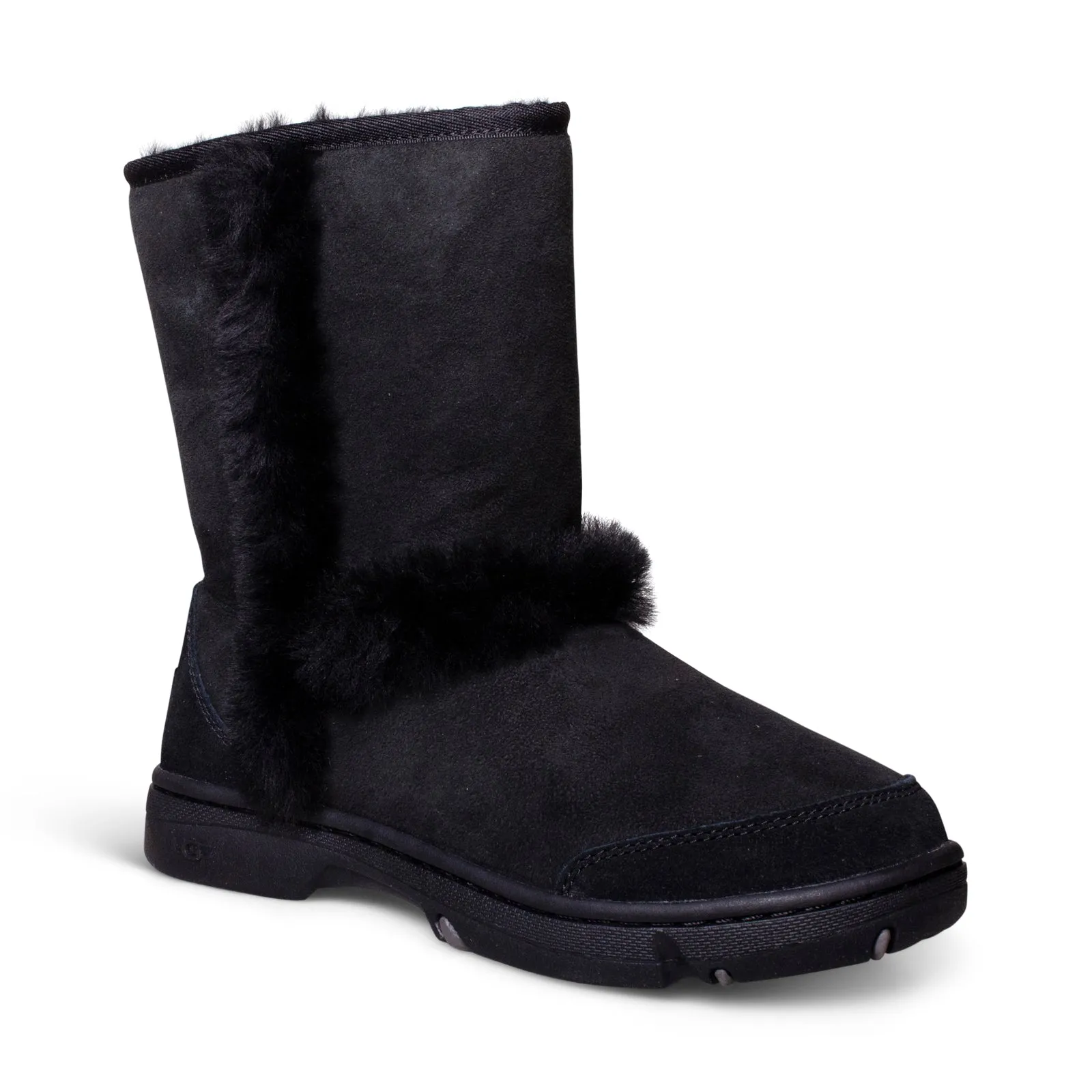 UGG Sunburst Short Black Boots - Women's