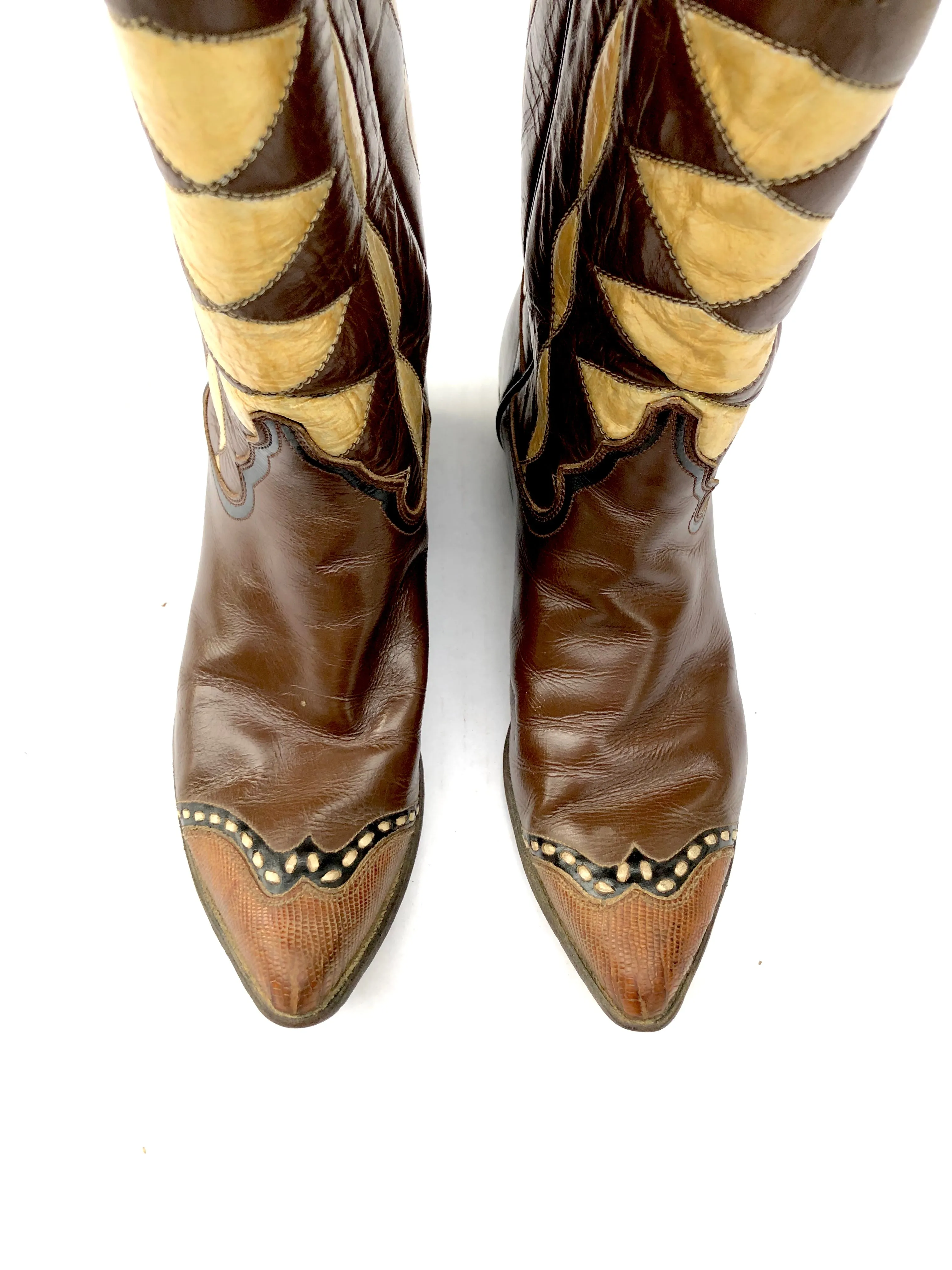 VINTAGE: 1960s Justin Cowboy Boots