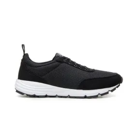 'Wave Trainer' vegan lace-up athletic sneaker by Ahimsa - black