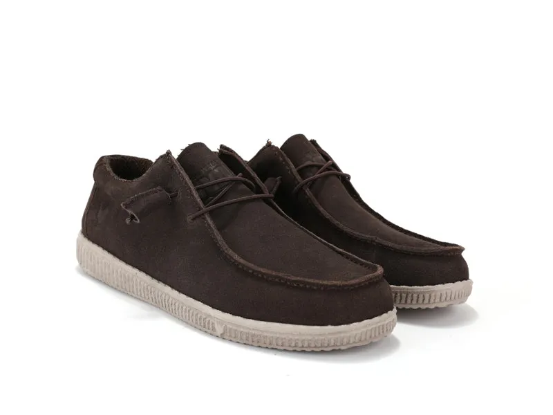 WP150 Water Resistant Dark Tan Suede Easy-On Wallabi